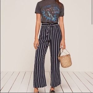 Reformation Striped Pants